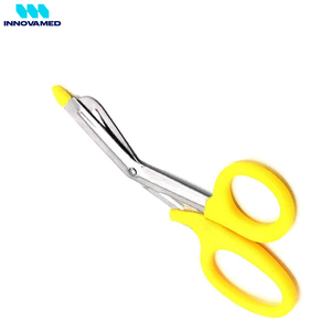 Tijeras de Emergencia con Mango de Plástico de 7.5 Pulgadas, Tijeras Amarillas para Vendajes de Paramédicos, Modelo II-TS-1908, Clase I Manual de INNOVAMED - Product Image 5