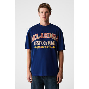 Camiseta de Cuello Redondo para Hombre GRIMELANGE RUDDY, 100% Algodón Orgánico, con Estampado en el Pecho, Corte Regular - Product Image 6
