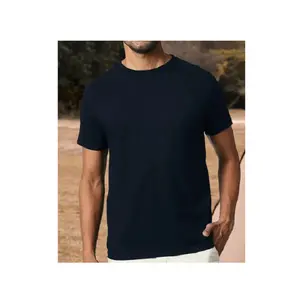 Men's 100% Cotton Solid T-Shirt Summer Fashion Oversized Hip Hop Tops 220 Gsm Short Sleeve Plus Size Classic Oversized Tee Male - Product Image 1