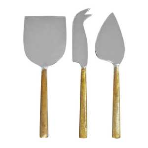 Nuevo diseño al por mayor a bajo precio de acero inoxidable con mango de diseño de fregona, cortador de mantequilla, cuchillo de queso, juego de rebanador para hoteles - Product Image 5