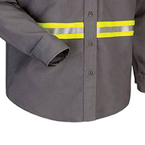Chemise de travail de sécurité à manches longues unisexe pour la construction Utilisation en usine Polyester coupe-vent certifié CE/UE - Product Image 2