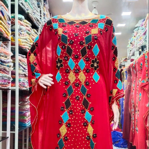 Kaftan ลูกปัดหินคาฟตานแบบดั้งเดิมของชาวมุสลิม,ลูกปัดหินคาฟตานสำหรับทำงานด้วยมือสวยงามใหม่ปี Design2022 - Product Image 1