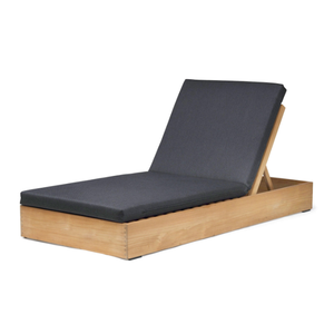 Chaises longues de piscine pliantes en teck massif de qualité durable et modernes, chaises longues de plage pour se détendre, pour une utilisation en villa et en hôtel - Product Image 2