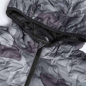 Chaqueta Impermeable Unisex de 500 g/m², Ropa de Invierno, Cuello Alto, Color Sólido, Diseño de Parches en la Parte Delantera, Logotipo Personalizado - Product Image 6