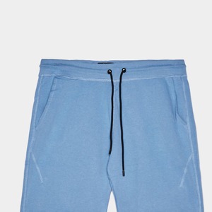 100% algodón verano Streetwear pantalones cortos lavado con ácido Vintage Sun Faded French Terry bordado malla recortada desgastada para hombres - Product Image 2