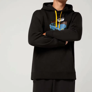 เสื้อฮู้ดดี้โอเวอร์ไซส์ผ้าฝ้าย 100% พิมพ์ลายดิจิทัล ราคาถูก รับทำโลโก้ตามสั่ง MOQ ต่ำ สไตล์สตรีทแวร์ ลายเรียบๆ สำหรับฤดูหนาว 2026 - Product Image 5