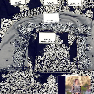 Robe de soirée traditionnelle indienne ethnique, robe de soirée personnalisée cousue pour femmes, pierre d'argent, robe de soirée pour femmes - Product Image 4