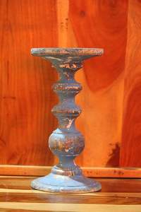 Bougeoir à piliers de style zen asiatique, décoration de fêtes de Noël et de vacances, bougeoir solide au design vintage - Product Image 3