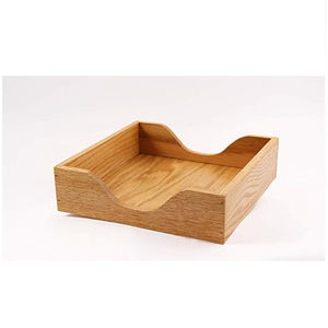 Recién llegado, servilletero de madera pura, soporte de pañuelos decorativo de mesa elegante de calidad exclusiva de ACME Metal India - Product Image 3