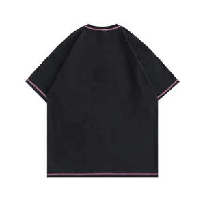 Camiseta de algodón 220 de peso pesado OEM 100% G para hombre, Camiseta de punto en blanco de alta calidad con impresión Digital 3D de logotipo personalizado para estampado de hojaldre - Product Image 4