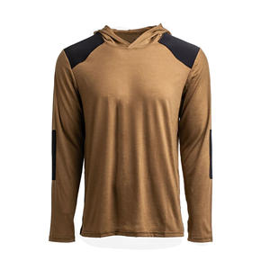 Camisas negras con capucha Camisa informal con capucha de bloque de color Chaqueta de camuflaje de tendencia Chaqueta deportiva Marca personalizada - Product Image 3