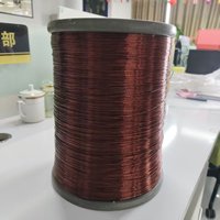 Alambre de Aluminio Revestido de Cobre Esmaltado ECCA QZY-2/180, 30% Cobre, Especializado para Motores de Generadores