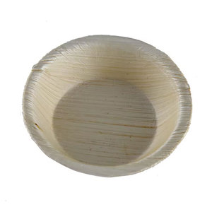 Bols ronds profonds biodégradables écologiques Vaisselle jetable en feuille de palmier pour les mariages Vente sur bols jetables en forme de feuille - Product Image 4