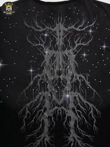 T-shirts pour hommes en coton 100% à imprimé strass, nouvelle conception, coupe ample, respirants, écologiques, à manches courtes, personnalisables, vente en gros - Product Image 3