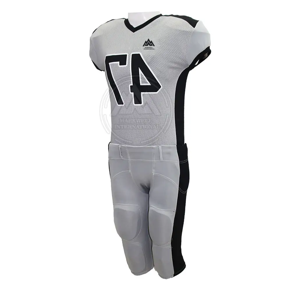 100% Polyester hergestellt atmungsaktive American Football Uniform Neueste in angemessenem Preis entworfen
