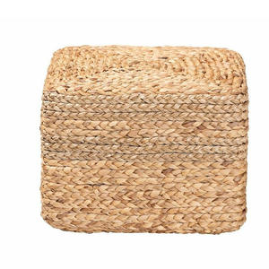 Handwoven Square Seagrass Ottoman Decor Home OEM Accepted Customized <b>Stools</b> & Ottomans from Vietnam Factory - Product Image 2
