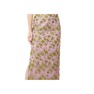 Js Collections Jemma Abito da Sera a Colonna Ricamato Amethyst/Chartreuse con Spalle Scoperte, Vestito da Festa Naturale Taglia 2 - Product Image 6