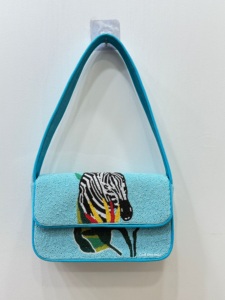 Porte-monnaie à main de dernière génération, brodé de perles, fait à la main, sac à monnaie tendance avec couleur personnalisée pour femmes et filles - Product Image 2