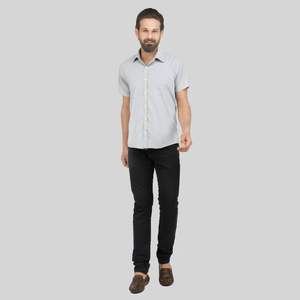 Chemise à carreaux décontractée pour homme, col rabattu, manches courtes, 100% coton popeline, respirante, infroissable, 1 poche, tailles M-XL, été - Product Image 1