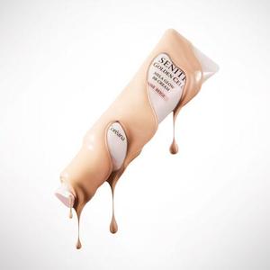 Crème CC Senite Golden Cell Mela Glow Rose Beige avec Effets Blanchissants et Éclaircissants, Poudre Compacte Certifiée Halal - Product Image 1