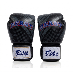 Gants de boxe Fairtex X Beast édition limitée, design de qualité supérieure, fermeture à boucle, gants de MMA durables, cuir véritable - Product Image 1