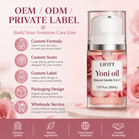 Huile Essentielle de Rose à Base d'Extraits Végétaux OEM, Contrôle des Odeurs, Équilibre du pH, Blanchiment, Hydratation, Soins Quotidiens, Huile Yoni pour l'Hygiène Vaginale