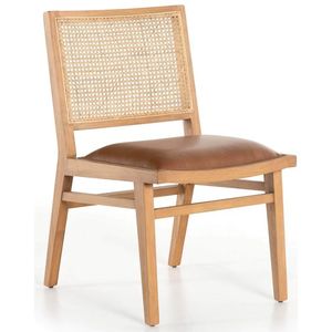 Chaises de Restaurant au Design moderne, décoration de la maison, chaise de salle à manger en rotin naturel, osier et tissu d'ameublement - Product Image 1