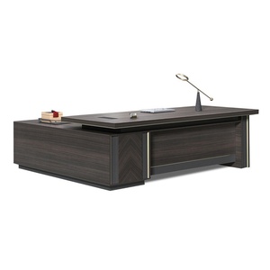 High End Luxury Director Office <b>Desk</b> <b>Set</b> Smart Storage Filing Cabinet Office <b>Desk</b> and Chair Combo Premium Melamine Wooden - Product Image 1