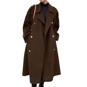 Manteaux Trench Femme Automne Hiver 2026 – Manteau Trench Élégant de Haute Qualité, Chaud, Respirant, avec Ceinture et Boutons Simples, en Mélange de Laine - Product Image 5