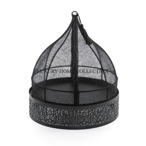 Plateau de service en fer à usage multiple avec finition en laque lisse et bords renforcés, idéal pour les placements décoratifs du petit-déjeuner. - Product Image 1