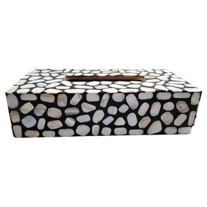 Increíble caja de pañuelos de nácar de calidad superior, servilletero decorativo para mesa de comedor para decoración del hogar - Product Image 5
