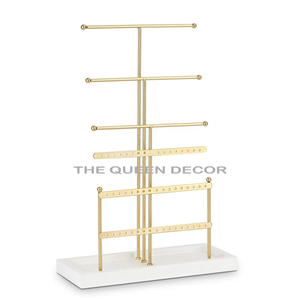 Présentoir à bijoux en métal de table Présentoir de designer fait à la main de qualité supérieure Présentoir à bijoux en métal en gros élégant et classique - Product Image 4