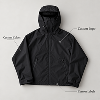 Blouson d'hiver à capuche personnalisé pour homme, de haute qualité, avec fermeture éclair, imperméable, respirant, réversible, streetwear