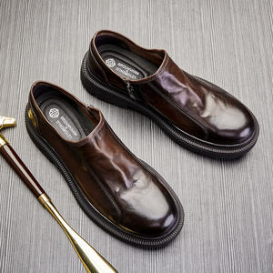 Chaussures de ville en cuir de porc de haute qualité avec revêtement imperméable et semelle intérieure souple pour hommes - Product Image 5