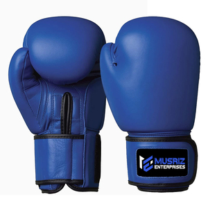 Gants de boxe professionnels de haute qualité en cuir véritable antidérapants de 8 oz, vente en gros, logo personnalisé imprimé, motif personnalisé, marque privée - Product Image 1