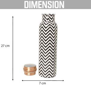 Noir et Blanc Coloration Doublure Conception Bouteille D'eau Boire Des Bouteilles Ayurvédiques Utilisation pour Bureau Chambre Table À Manger Disponible - Product Image 2