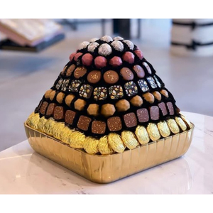 Élégance Décoration de table Chocolats Porte-bonbons Bol à chocolat en métal doré fait à la main pour les fêtes de mariage - Product Image 1