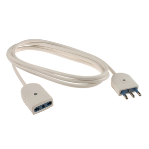 Electrical <b>Extension</b> Cord 5m H05VV-F 3x1 Mmq (16A 2P+T) White PP0385R Cable and Wires - Product Image 3