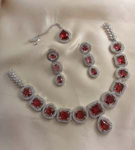 Brazaletes de acero inoxidable, joyería con bordado de piedra de color dorado, conjunto para damas, ropa de Boda nupcial - Product Image 5