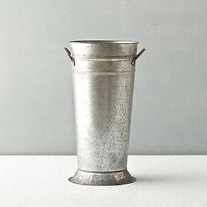 Elegante maceta con base de metal para decoración del hogar y plantas de jardín, jarrón de producto caliente con impresión personalizada - Product Image 1