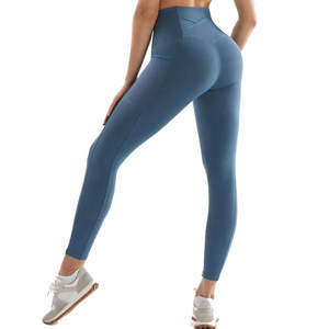 Femmes taille haute élastique solide Simple Leggings de tous les jours Ultra-doux corps-étreinte pantalon respirant pour salon Street Style - Product Image 1