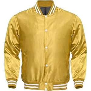 100% veste universitaire en toile imprimée personnalisée pour hommes à manches longues hiver coupe-vent avec logo avant - Product Image 1