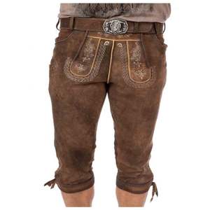 Rodilla de cintura media de cuero alemán tradicional bávaro de los hombres de la venta caliente del servicio del OEM del mejor precio - Product Image 3