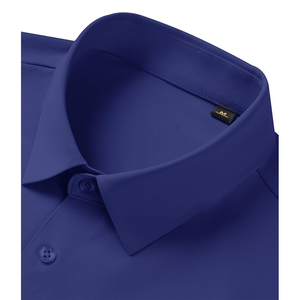 Respirant FIL TEINT Chemises pour hommes Chemise habillée pour hommes Coupe régulière Stretch Tache Shield Boutonné Homme Chemise - Product Image 4