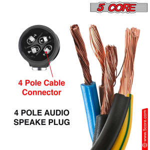 Adaptateur Speakon 5 broches de haute qualité, connecteur audio mâle pour haut-parleur - Product Image 6