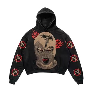 Sweat-shirt unisexe à capuche personnalisé OEM, modèle 2024 le plus vendu, en molleton 100 % coton délavé, en tissu éponge français, écologique - Product Image 2