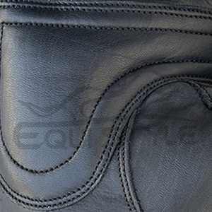 Gants de conduite personnalisés à demi-doigt vente en gros double rembourrage en cuir gants de protection à la mode de moto fournisseur pakistanais - Product Image 5