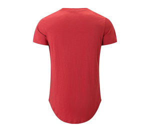 เสื้อยืดออกกำลังกายผู้ชายทรงโค้งแนวยาวผ้าคอตตอนเสื้อยืด94% สูง - Product Image 2