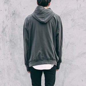 Pull à capuche épais en coton et Polyester pour homme, pull de Style de rue, personnalisé - Product Image 4