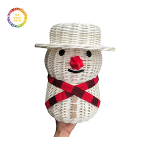 Adornos navideños artesanales de ratán, hermosos accesorios navideños hechos a mano con precio de fábrica barato para exportación - Product Image 2